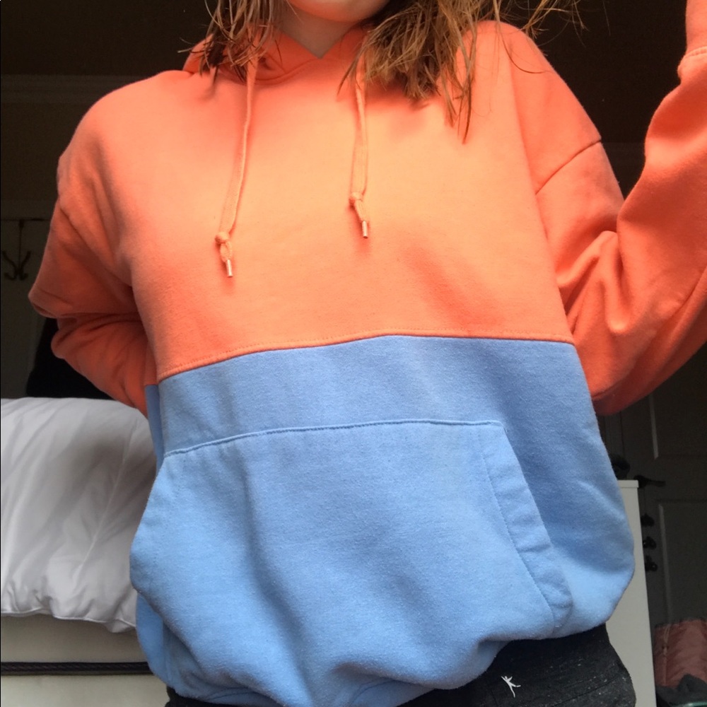 Color block Zine brand sweatshirt from Zumiez